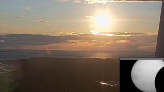 Солнечное затмение / Фото: стоп-кадр с видео Роскосмоса