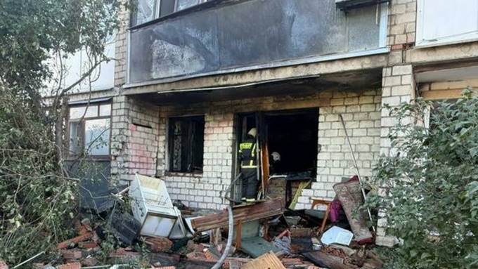 Место взрыва газа в Славгороде / Фото: МЧС по Алтайскому краю