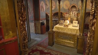 Мощи Дмитрия Донского / Фото: стоп-кадр с видео НТВ