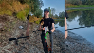 Девушка с пойманным трофеем / Фото: vk.ru/fishmen_altai