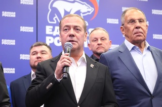 Председатель "Единой России" Дмитрий Медведев / Фото: пресс-служба "Единой России"