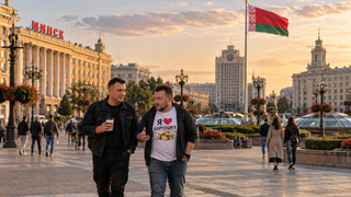 Туристы в Минске / Фото: создано в ChatGPT