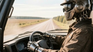 Водитель-робот / Изображение сгенерировано GigaChat от Сбера / amic.ru