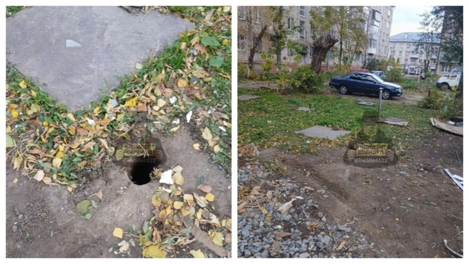Провалы в погреба / Фото: "Инцидент Барнаул"