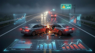 ДТП / Изображение сгенерировано нейросетью Алиса AI / amic.ru