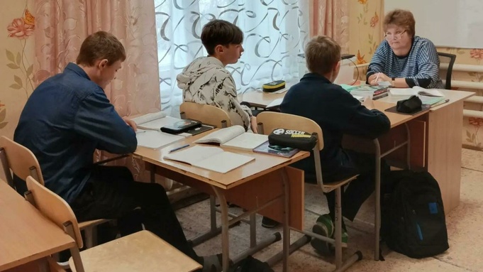 Дети из села Шилово на занятиях / Фото: Министерство образования и науки Алтайского края