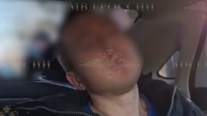 Задержанный мужчина / Скриншот из видео МВД России