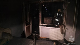 Пожар на Балтийской / Фото: МЧС Алтайского края