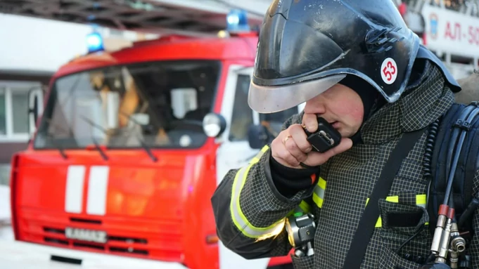 Пожарный / Фото: ГУ МЧС России по Алтайскому краю