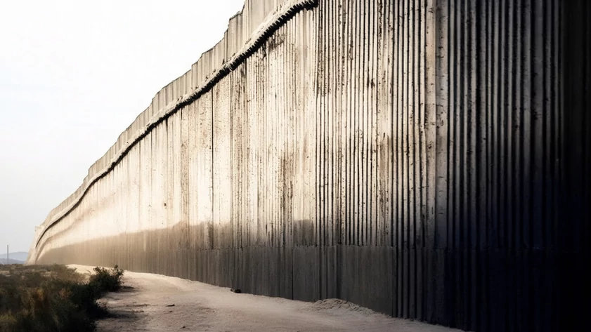 Стена на границе / Изображение сгенерировано ИИ FusionBrain.AI от Sber AI / amic.ru