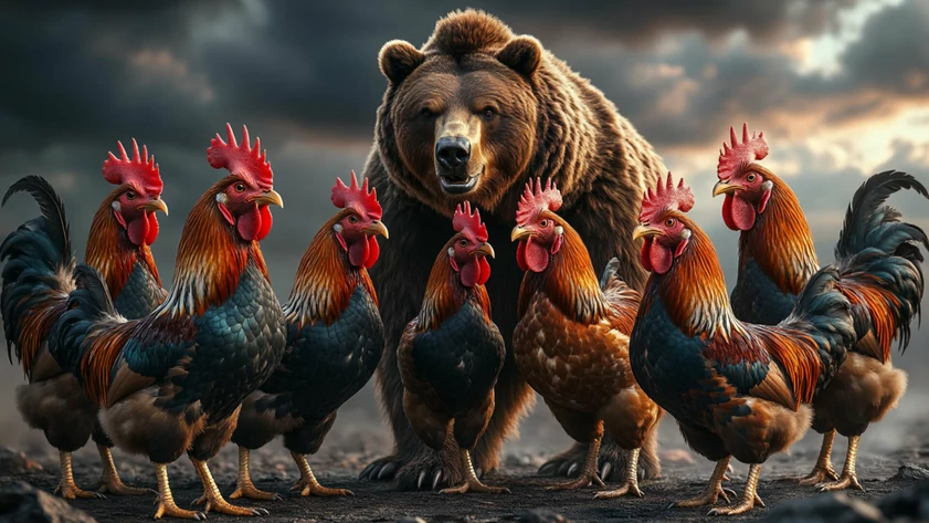 Медведь / Изображение сгенерировано YandexGPT 5 Pro / amic.ru