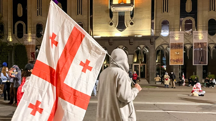 Акции протеста в Тбилиси / Фото: Михаил Егиков / ТАСС 