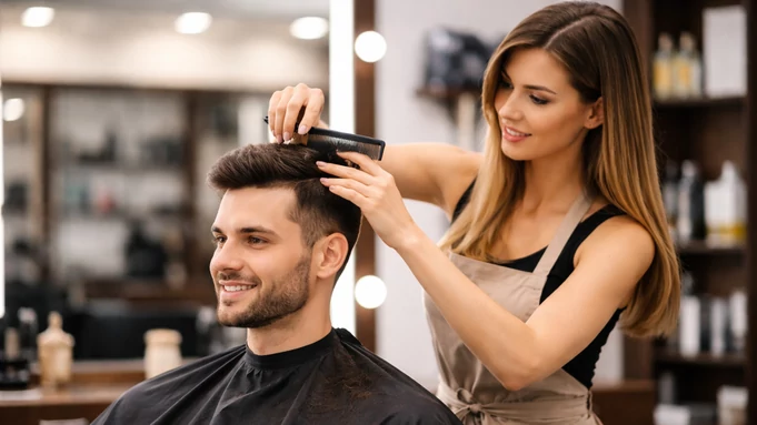 В салоне красоты / Фото: создано в нейросети CharGPT