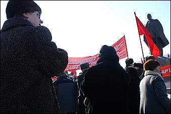 3 марта 2007 г., Барнаул   Митинг протеста "против антисоциальных реформ и повышения цен" в Барнауле