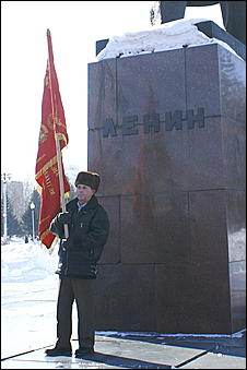 3 марта 2007 г., Барнаул   Митинг протеста "против антисоциальных реформ и повышения цен" в Барнауле