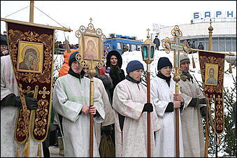 19 января 2007 г., Барнаул   Крестный ход в Барнауле на праздник Крещения Господня 