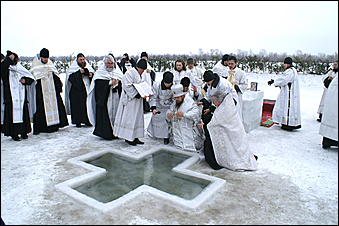 19 января 2007 г., Барнаул   Крестный ход в Барнауле на праздник Крещения Господня 