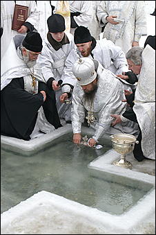 19 января 2007 г., Барнаул   Крестный ход в Барнауле на праздник Крещения Господня 