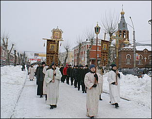 19 января 2007 г., Барнаул   Крестный ход в Барнауле на праздник Крещения Господня 