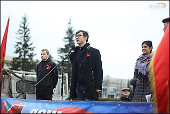 1 мая 2018 г., Барнаул. Екатерина Смолихина   За свободный интернет и достойный труд: как в Барнауле отметили 1 Мая