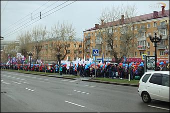 1 мая 2018 г., Барнаул. Екатерина Смолихина   За свободный интернет и достойный труд: как в Барнауле отметили 1 Мая
