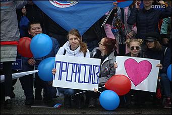 1 мая 2018 г., Барнаул. Екатерина Смолихина   За свободный интернет и достойный труд: как в Барнауле отметили 1 Мая