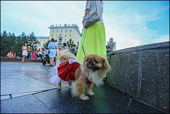 1 августа 2017 г., Барнаул. Смолихина Екатерина   Праздник красоты: десятки жительниц Барнаула приняли участие во флешмобе женственности 
