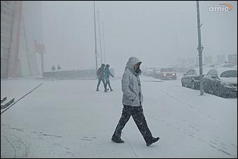 3 апреля 2018 г., Барнаул. Екатерина Смолихина   Барнаул, апрель, снегопад