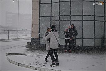 3 апреля 2018 г., Барнаул. Екатерина Смолихина   Барнаул, апрель, снегопад