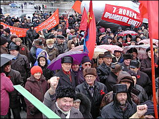 7 ноября, Барнаул   Митинг, посвященный 88-летию Октябрьской социалистической революции 1917 года