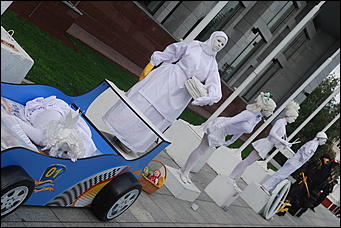 31 августа 2013 г., Барнаул   «Ожившие статуи» в Барнауле от Ретро FM