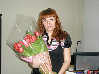 7 марта 2008 г., Барнаул   Эти женщины делают "Амик"