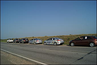 13 июля 2012г. Алтайский край   Автоцентра АНТ, официальный дилера Hyundai провели Автопробег по городам и селам в Алтайском крае 