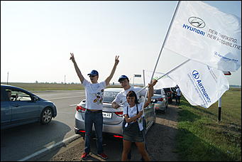 13 июля 2012г. Алтайский край   Автоцентра АНТ, официальный дилера Hyundai провели Автопробег по городам и селам в Алтайском крае 