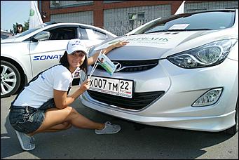 13 июля 2012г. Алтайский край   Автоцентра АНТ, официальный дилера Hyundai провели Автопробег по городам и селам в Алтайском крае 