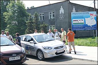 13 июля 2012г. Алтайский край   Автоцентра АНТ, официальный дилера Hyundai провели Автопробег по городам и селам в Алтайском крае 