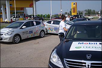 13 июля 2012г. Алтайский край   Автоцентра АНТ, официальный дилера Hyundai провели Автопробег по городам и селам в Алтайском крае 