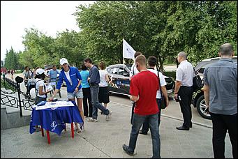 13 июля 2012г. Алтайский край   Автоцентра АНТ, официальный дилера Hyundai провели Автопробег по городам и селам в Алтайском крае 
