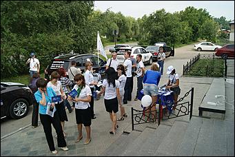 13 июля 2012г. Алтайский край   Автоцентра АНТ, официальный дилера Hyundai провели Автопробег по городам и селам в Алтайском крае 