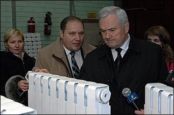 13 октября 2006 г., Барнаул   Посещение В.Колгановым завода алюминиевого литья