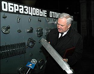 13 октября 2006 г., Барнаул   Посещение В.Колгановым завода алюминиевого литья
