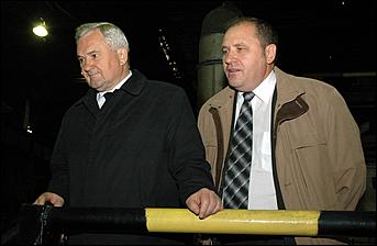 13 октября 2006 г., Барнаул   Посещение В.Колгановым завода алюминиевого литья
