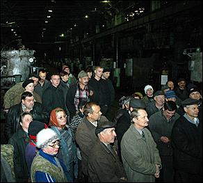 13 октября 2006 г., Барнаул   Посещение В.Колгановым завода алюминиевого литья