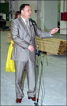 16 сентября 2006 г., Барнаул   Запуск цеха глубокой переработки дерева Ларичихинского лесхоза