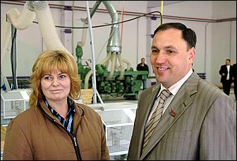 16 сентября 2006 г., Барнаул   Запуск цеха глубокой переработки дерева Ларичихинского лесхоза