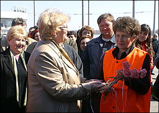 13 апреля 2007 г., Барнаул   Первый белорусский троллейбус в Барнауле