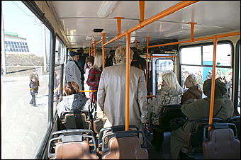 13 апреля 2007 г., Барнаул   Первый белорусский троллейбус в Барнауле