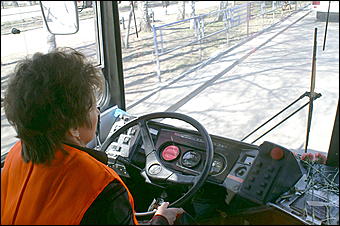 13 апреля 2007 г., Барнаул   Первый белорусский троллейбус в Барнауле