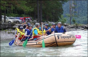 15 июля 2006 г., Барнаул   Испытания рафта "Барнаул РТИ"