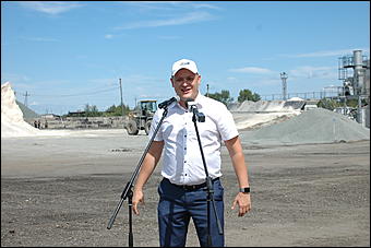 28 июль 2017 г., Камень на Оби   Новые дороги для алтайских курортов: как в Камне-на-Оби открыли асфальтобетонный завод 